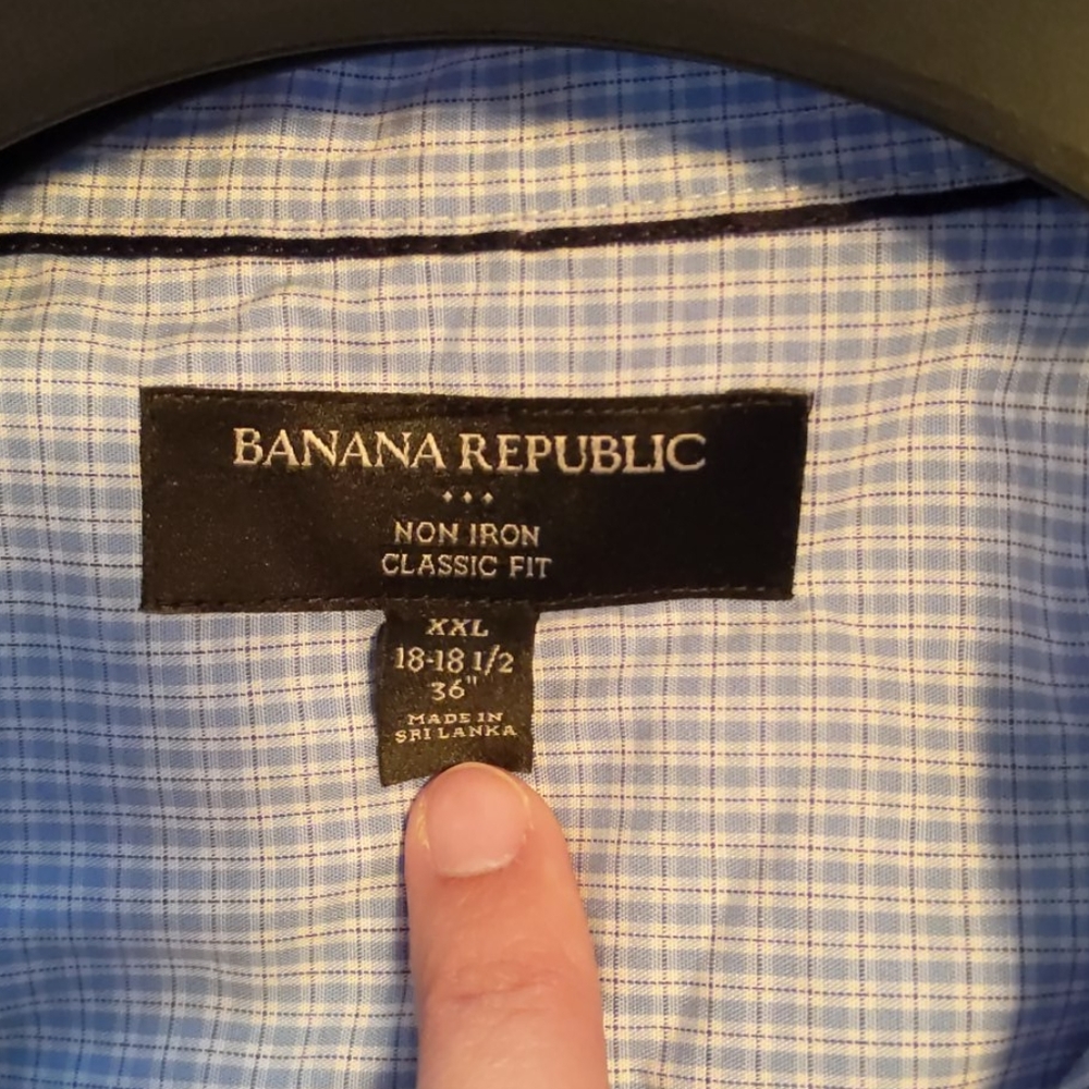Banana republic xxl light blue shirt